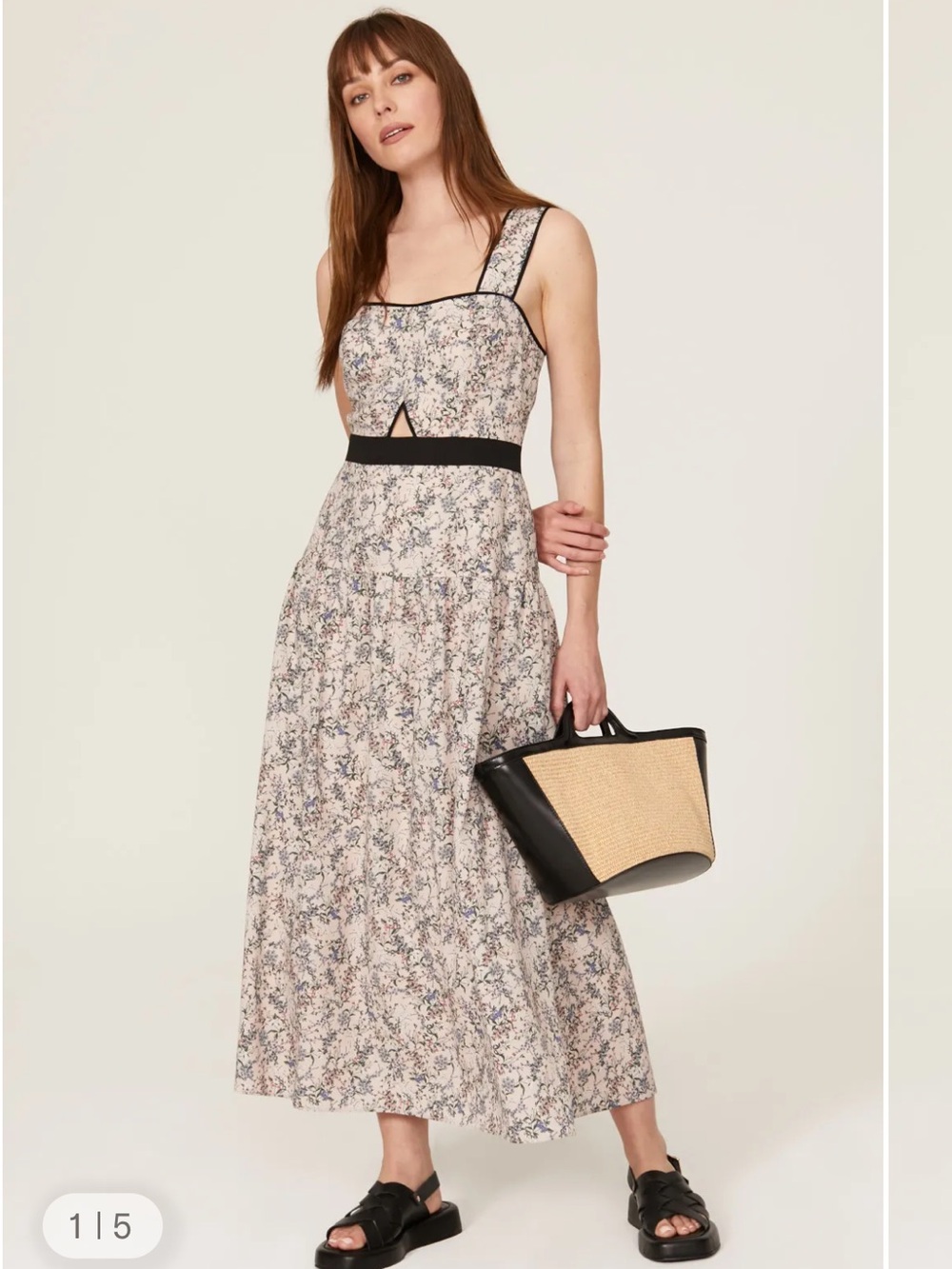 Marissa Webb Lily Cutout Midi Dress size 10